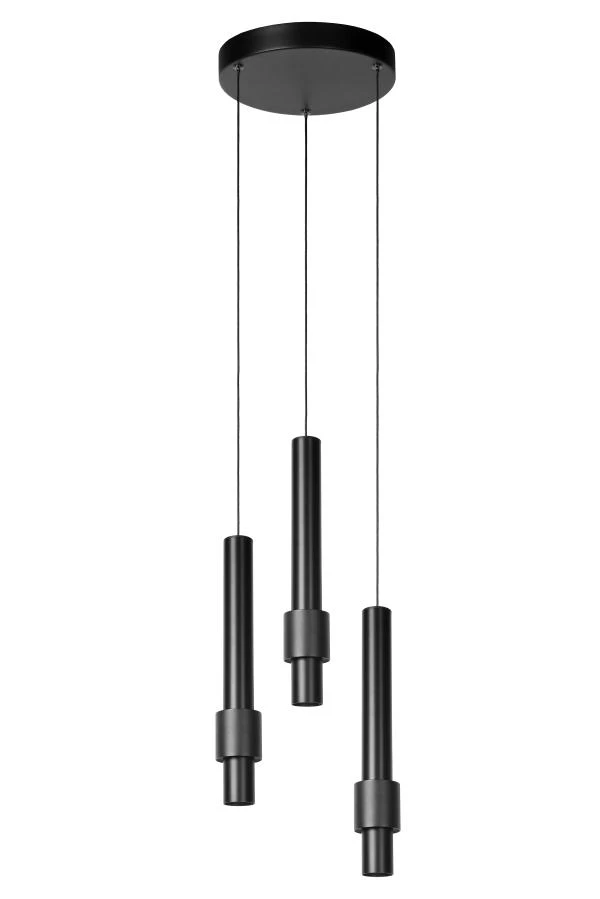 Lucide MARGARY - Pendant light - Ø 28 cm - LED Dim. - 3x4W 2700K - Black - turned off